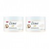 Dove Vernis Exfoliant pour le corps Gommage Corps Macadamia et lait de riz 297,7 gram lot de 2 