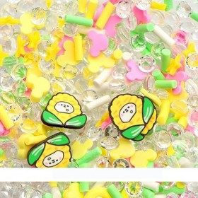 10 g/paquet mélange strass 3D polymère argile tranches paillettes pour bricolage décoration autocollant acrylique beauté ongl