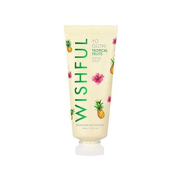 Wishful by Huda Beauty Yo Glow Enzyme Scrub Tropical Fruits, 40ml 