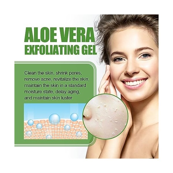 Exfoliant pour le corps à laloe vera, exfoliant à laloe vera, exfoliant pour le corps, enlever la poussière des peaux morte