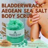 Allital Bladderwrack Gommage pour le corps au sel de la mer Égée 200 ml, exfoliant pour le corps 100 % naturel, enrichi en mi