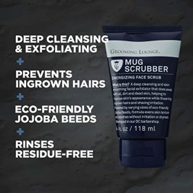 Grooming Lounge Mug Scrubber Face Scrub For Men 4 oz Scrub