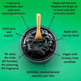 layali skincare Gommage corporel fait main à la main pour exfolier et hydrater votre peau, vous laissant une sensation de fra