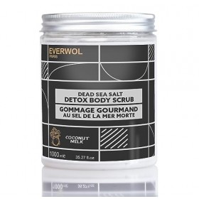 EVERWOL - GOMMAGE NOURRISSANT AU SEL DE LA MER MORTE RICHE EN MINERAUX NATURELS - NETTOYANT ET HYDRATANT - EXFOLIANT ENRICHI 