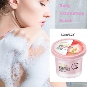 Mikabila Gommage Corporel pour tous les Types de Peau,Avec de lAcide Hyaluronique pour une Peau Hydratée,Gommage corporel éc