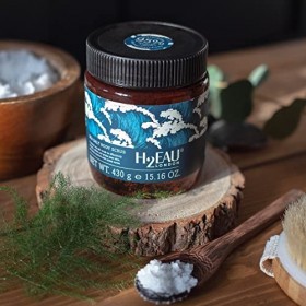 H2Eau Sea Salt Body Scrub, with Sea Kelp, Red Sea Algae and Sea Water, Soothes, Softens and Primes Skin, Fresh Ocean Scent 43