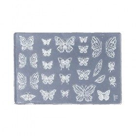 FYLIC Moules à ongles en silicone pour nail art Motif pochoirs en gel