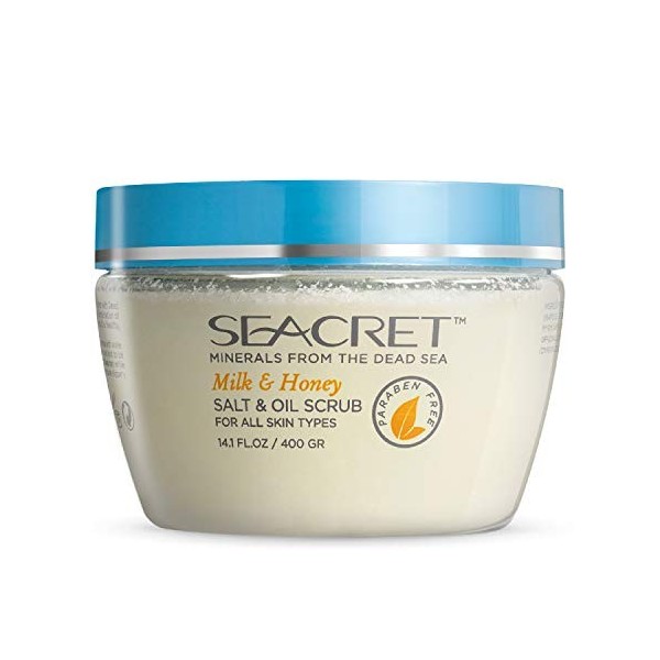 SEACRET Minerals From The Dead Sea, Salt & Oil Scrub 400 GR Milk & Honey 