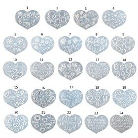 FYLIC - Moules en silicone 3D pour nail art - Tampon en silicone - Pour décoration dongles