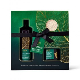 I Love Wellness Indulgent Spa Pack Destress with Natural Essential Oils of Lemongrass, Rosemary and Eucalyptus, Set Contains 