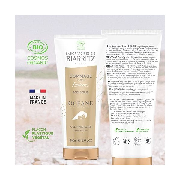 Laboratoires de Biarritz - Gommage Océane aux Extraits Marins - Certifié Bio - Sans Savon, Sans Sulfate - Visage et Corps - 2