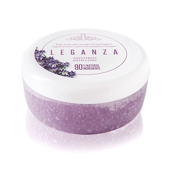 Leganza Anti Stress Gommage avec lhuile de lavande et le yogourt, 240 g