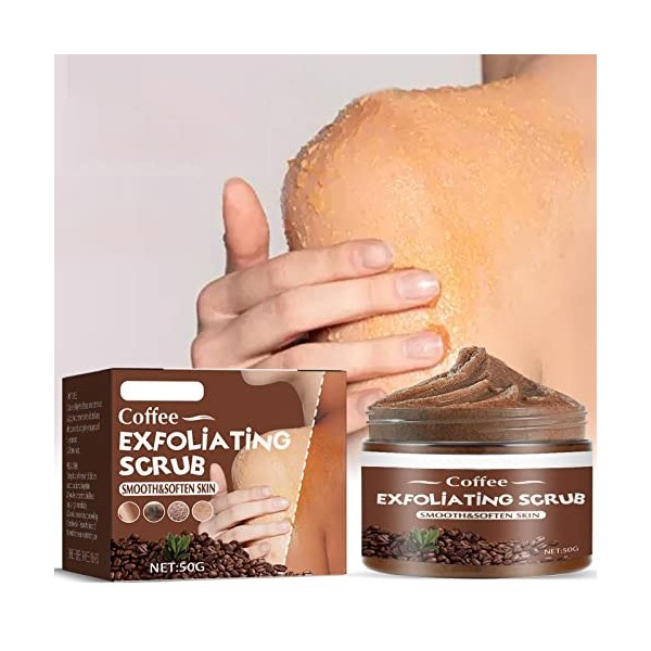 Gommages pour le Corps, Peach Exfoliating Body Scrub, Gommage Exfoliant pour le Corps, Gommage au Naturel Avec, Élimine Les C