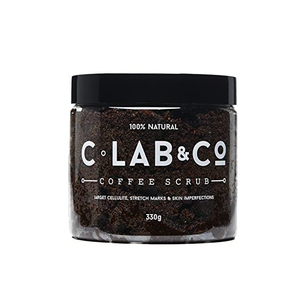 C Lab & Co - Nourishing Coffee Body Scrub Tub, Made with Arabica Coffee Beans with Vitamin E and Sweet Almond Oil, Suitable f