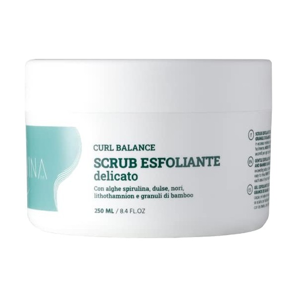 Scrub exfoliant délicat pour cheveux ondulés, bouclés, super-bouclés, afro Curl Balance, traitement purifiant et détox de Div