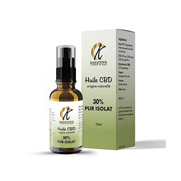 Huile CBD 30% - Huile de Chanvre Bio - Huile de CBD à la Cannelle et à