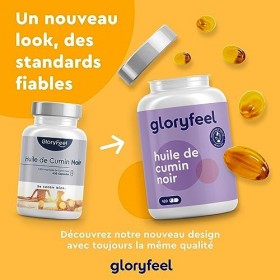 Huile de Cumin Noir avec Vitamine E, 420 Capsules de 1000 mg, Huile de Nigelle dEgypte Originale, Pressées à Froid avec 80% 