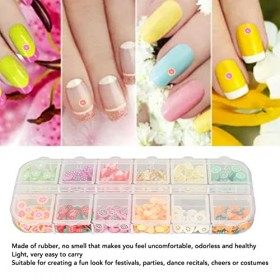 Paillettes dart dongle de fruit, 5 boîtes intéressantes 12 types de paillettes dongle de fruit pour le bricolage