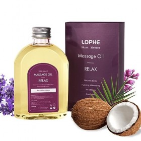 LOPHE huile de massage à la noix de coco, Huile De Massage Corps pour Soulager des Douleurs Articulaires, Huile Corporelle Hu