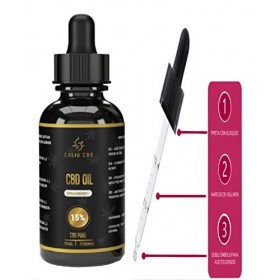 CBD | Huile cbd de chanvre bio | 15% 4500mg 30ML | À lextrait de fraise | Cbd Huile de chanvre | Fabriqué dans lUE | 0% THC