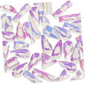 DRESSOOS 2 Boîtes Décors DOngles Kit De Strass Pour Ongles En Forme De Foret Manucure Aurore Femmes Fournitures De Manucure 