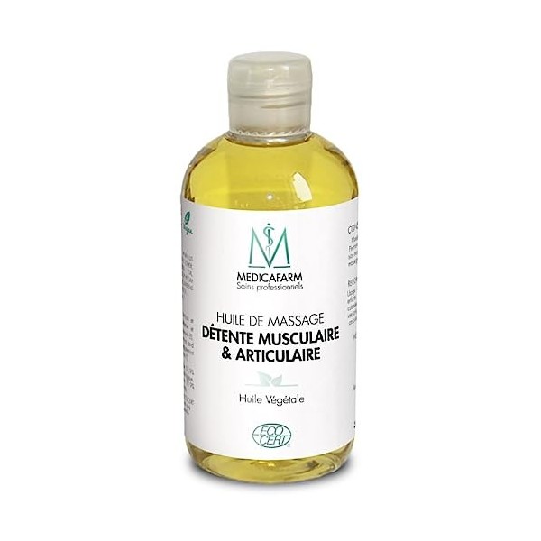 MEDICAFARM - Huile de massage Détente Musculaire & Articulaire - Contribue à soulager les douleurs articulaires & musculaires