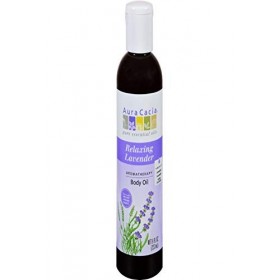 Aura Cacia Huile de massage Lavender Harvest - Aromathérapie à la lavande - 236 ml