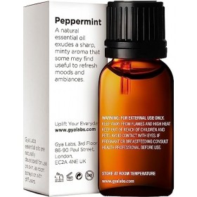 Gya Labs Huile de menthe poivrée pour diffuseur - Huiles essentielles de menthe 100% naturelles - Huile essentielle de menthe