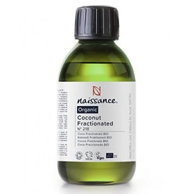 Naissance Huile De Coco Fractionnée Certifiée BIO No. 218 - 250ml - Pure, Naturelle, Inodore, Légère Et Émolliente, Sans Fi