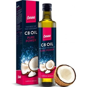 Huile MCT C8 100% huile de noix de coco acide caprylique 500 ml - pour le café à lépreuve des balles et la nutrition cétogèn