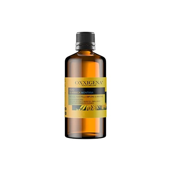 Oxxigena - Huile Oleolito d’Arnica Montana 100% Pure et Naturelle, Paquet de 500 ml, Huile Idéale pour Mélanges de Massage 