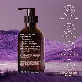 Gya Labs Huiles de massage à la lavande pour la massothérapie pour de douces nuits - Huile de massage aromathérapie pour la r