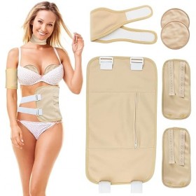 FENGQ Lot de 6 paquets dhuile de ricin réutilisables - Pour le ventre, le mollet, les genoux, le cou et la poitrine - Pour d