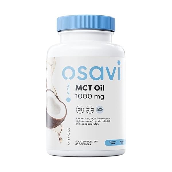 Osavi MCT Oil, 1000mg - 60 softgels