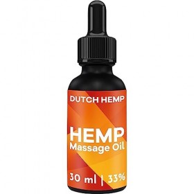 Dutch Hemp 33% authentique 100% pure - Fabriquée aux Pays-Bas - Huile 10 ml 3300 mg - Huile 100% naturelle avec compteur de g