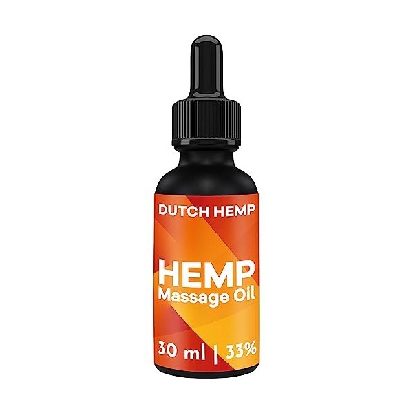 Dutch Hemp 33% authentique 100% pure - Fabriquée aux Pays-Bas - Huile 10 ml 3300 mg - Huile 100% naturelle avec compteur de g