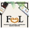 Sésame Huile végétale BIO 50 ml - Feel Oil - Première pression à froid - 100% vierge, pure et naturelle - Fabriqué en France 