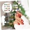 FRCOLOR 3 Boîtes De Noël Nail Art Ornements Autocollant Gemmes Strass Pour Ongles Cadeaux En Cristal De Noël Manucures Boucle
