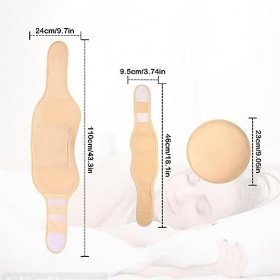 4pcs Kit Pack dHuile de Ricin, le Cou et la Poitrine, Confortable Flanelle Réutilisable pack dHuile de Ricin Pack de Massag