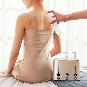 Bouteille Chauffe-huile de Massage, Crème de Lotion Chauffée, Chauffe-huile de Massage, Chauffe-eau Numérique pour Spa, pour 
