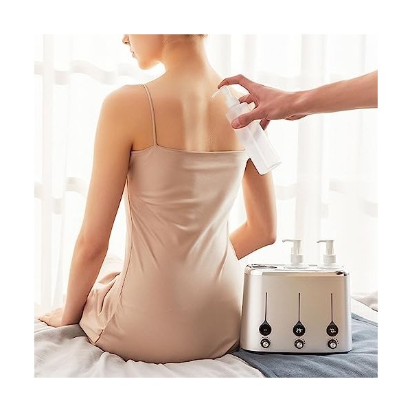 Bouteille Chauffe-huile de Massage, Crème de Lotion Chauffée, Chauffe-huile de Massage, Chauffe-eau Numérique pour Spa, pour 