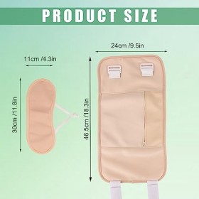 Kit de 2 Castor Oil Pack, Sachet de Ceinture dHuile de Ricin Réutilisable et Réglable avec Sachet Ventral et Sachet de Cou p