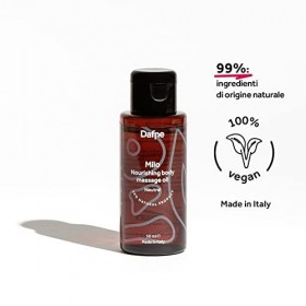 Dafne - Set de Voyage - Lubrifiant Naturel + Huile Corporelle & Massage - 99% Naturel riche en Vitamine E, Amandes Douces, Jo
