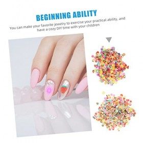 minkissy Lot de 4 000 pièces dargile douce pour nail art, scrapbooking, décoration alimentaire, décoration dongles, pierres