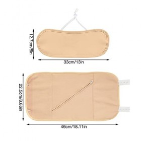 KUWUNG Kit dhuile de ricin bio réutilisable avec sangle élastique réglable pour le cou, la taille, lhuile de ricin bio pour