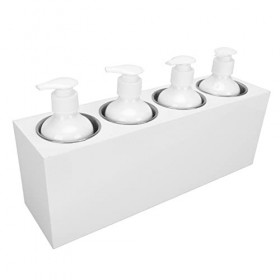 Asixxsix Réchauffeur Dhuile de Massage, Chauffage Rapide Polyvalent 4 Bouteilles Chauffe-Lotion avec 9 Vitesses de Températu