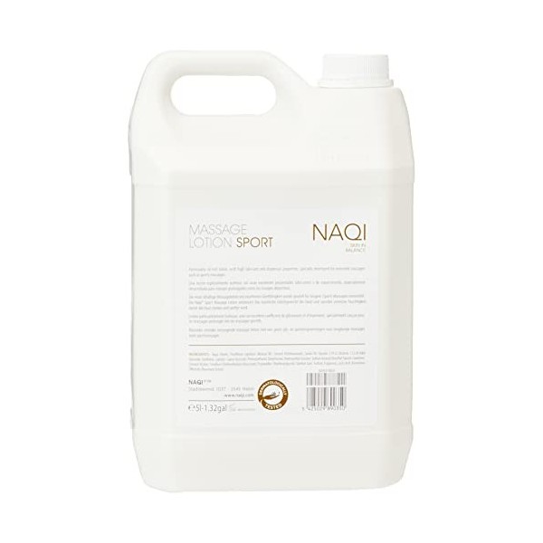 NAQI - Lotion Massage Sportif - Traitement de Récupération Pré & Post-Entraînement - Récupération & Performance Améliorées - 