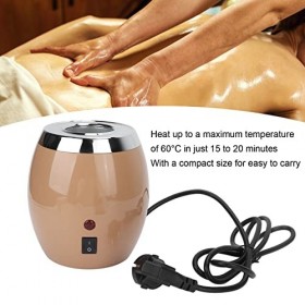 Réchauffeur Dhuile de Massage, Chauffe-Huile de Massage à Une Seule Bouteille de Spa de Salon Professionnel, Lotion, Chauffe