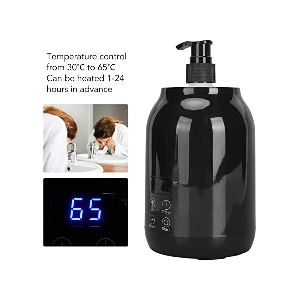 Réchauffeur dhuile pour bouteille unique, 110-240 V, réglage de la température, chauffe-bouteille dhuile de massage pour cr