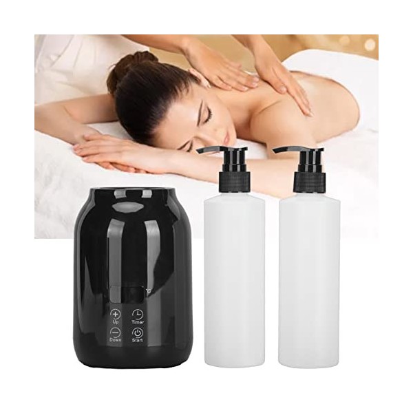 Réchauffeur dhuile de Massage, Réchauffeur dhuile de Massage à Bouteille Unique Affichage LED Masseur Portable Réglage de l